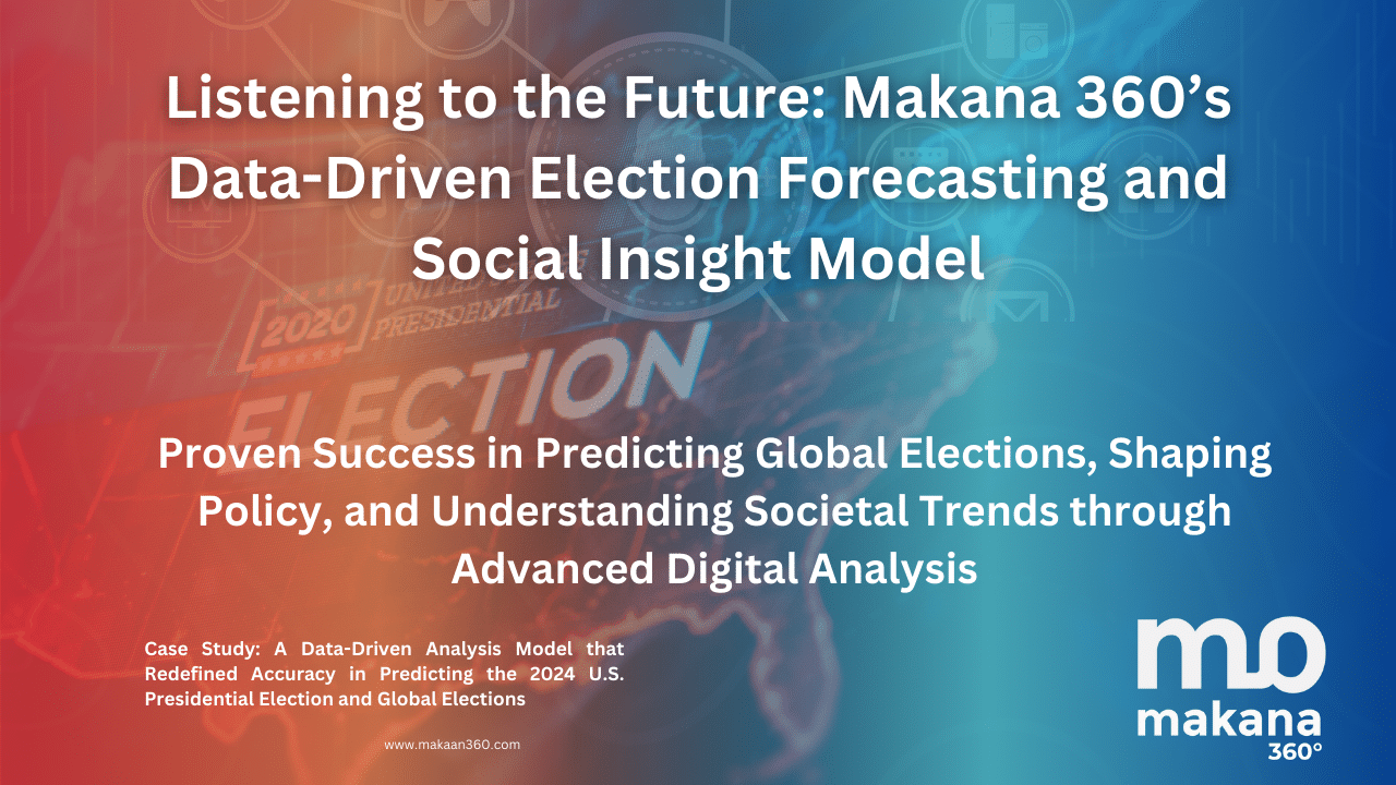 In-depth Report: “Listening to the Future: Makana 360’s Data-Driven Election Forecasting and Social Insight Model”